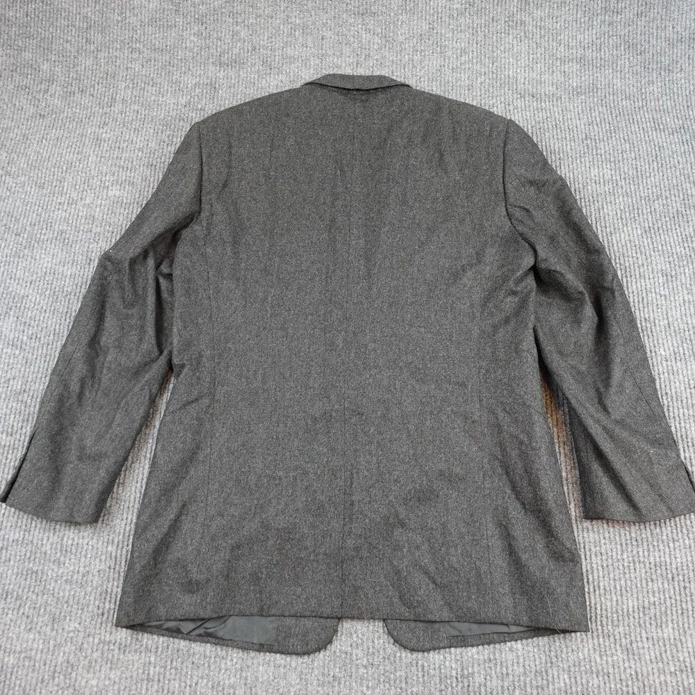 Armani Collezioni Blazer Mens 42 Gray Wool Cashmere Made In Italy Sport Coat